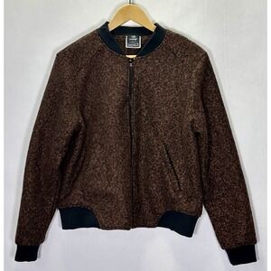 MPG Mondetta Performance Women's Jacket Small Bomber Heather Orange Sport Large